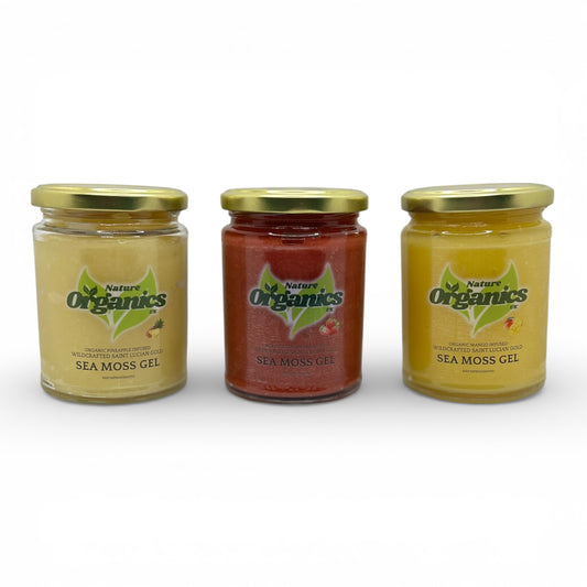 Wildcrafted Sea Moss Gels Infused with Organic Fruit