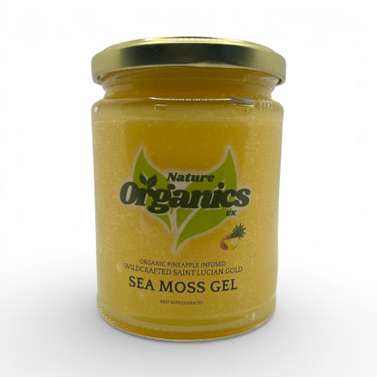 Wildcrafted Gold Sea Moss Gel Infused with Organic Pineapple